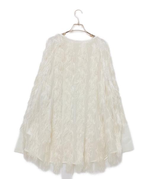 Ameri（アメリ）Ameri (アメリ) FULL FRINGE OVER TOP アイボリー サイズ:Fの古着・服飾アイテム