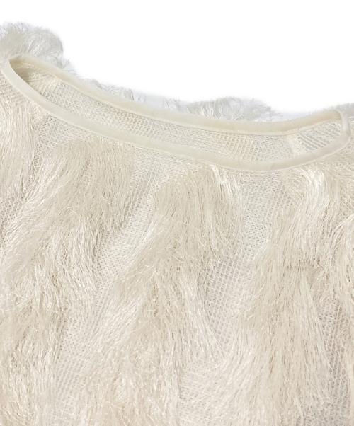 Ameri（アメリ）Ameri (アメリ) FULL FRINGE OVER TOP アイボリー サイズ:Fの古着・服飾アイテム