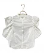 Ameriアメリ）の古着「PETAL SLEEVE COMPACT BLOUSE」｜ホワイト