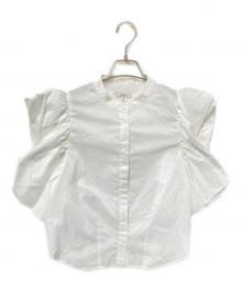 Ameri（アメリ）の古着「PETAL SLEEVE COMPACT BLOUSE」｜ホワイト