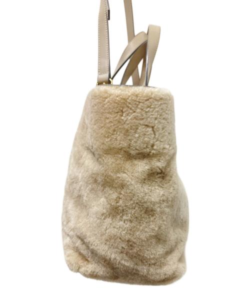 ANITA BILARDI（アニタビラルディ）ANITA BILARDI (アニタビラルディ) 2WAYムートンムートンバッグ ベージュ サイズ:下記参照の古着・服飾アイテム