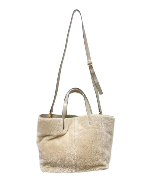 ANITA BILARDI（アニタビラルディ）ANITA BILARDI (アニタビラルディ) 2WAYムートンムートンバッグ ベージュ サイズ:下記参照の古着・服飾アイテム