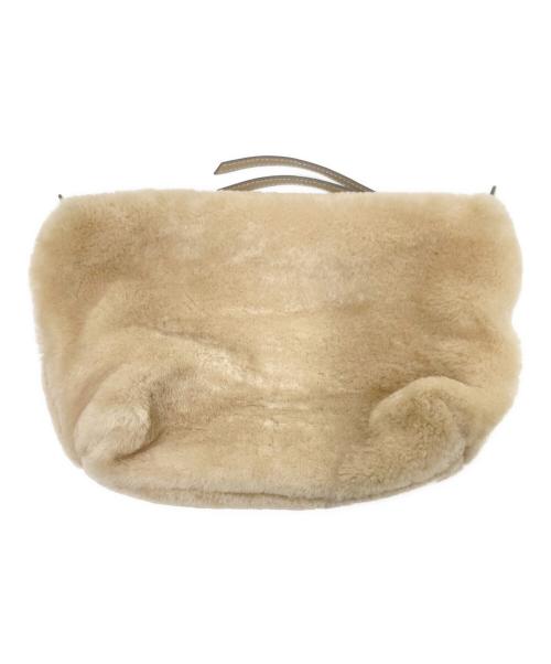 ANITA BILARDI（アニタビラルディ）ANITA BILARDI (アニタビラルディ) 2WAYムートンムートンバッグ ベージュ サイズ:下記参照の古着・服飾アイテム