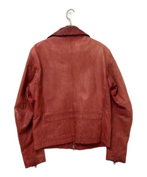 AVIREX（アヴィレックス）AVIREX (アヴィレックス) シープスキンレザージャケット レッド サイズ:Mの古着・服飾アイテム