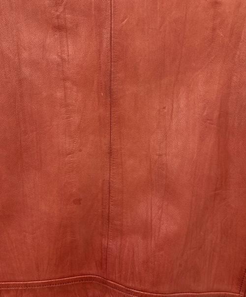 AVIREX（アヴィレックス）AVIREX (アヴィレックス) シープスキンレザージャケット レッド サイズ:Mの古着・服飾アイテム