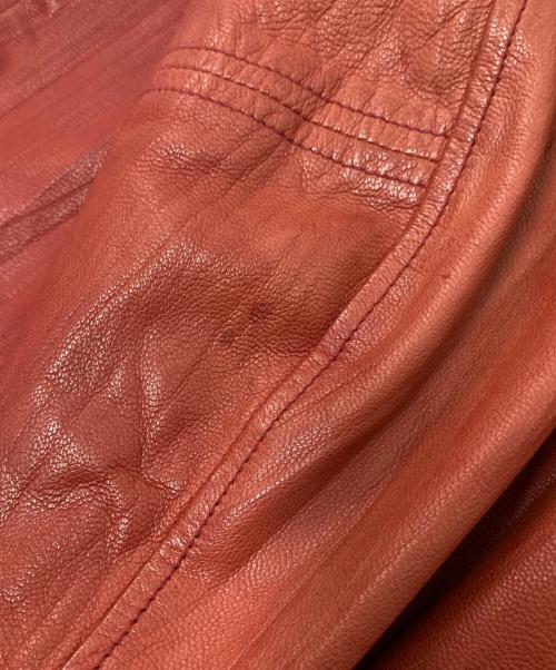 AVIREX（アヴィレックス）AVIREX (アヴィレックス) シープスキンレザージャケット レッド サイズ:Mの古着・服飾アイテム