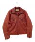AVIREX（アヴィレックス）の古着「シープスキンレザージャケット」｜レッド