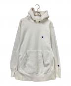 Championチャンピオン）の古着「90‘Sリバースウィーブプルオーバーパーカー」｜ホワイト