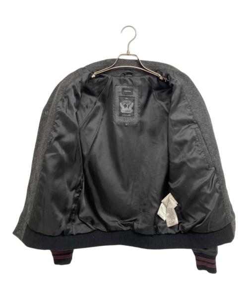 DIESEL（ディーゼル）DIESEL (ディーゼル) スタジャン グレー×ブラック サイズ:Sの古着・服飾アイテム