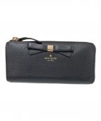 Kate Spadeケイトスペード）の古着「ラウンドジップウォレット」｜ブラック