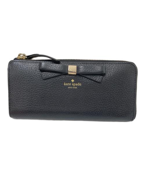 Kate Spade（ケイトスペード）Kate Spade (ケイトスペード) ラウンドジップウォレット ブラック サイズ:下記参照の古着・服飾アイテム