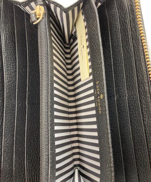 Kate Spade（ケイトスペード）Kate Spade (ケイトスペード) ラウンドジップウォレット ブラック サイズ:下記参照の古着・服飾アイテム