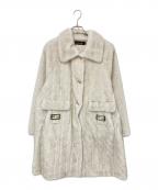 christian miladaクリスチャンミラダ）の古着「ミンクカシミアコート」｜アイボリー