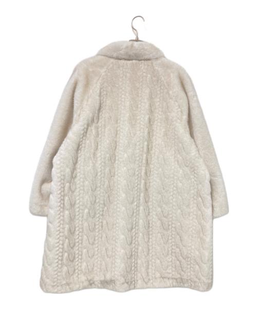 christian milada（クリスチャンミラダ）christian milada (クリスチャンミラダ) ミンクカシミアコート アイボリー サイズ:36の古着・服飾アイテム