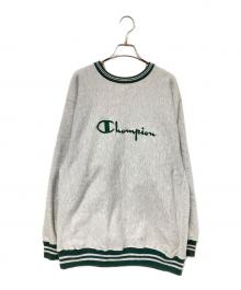 Champion（チャンピオン）の古着「90‘Sリバースウィーブスウェット」｜グレー×グリーン