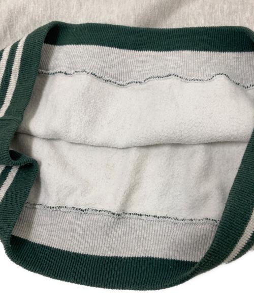 Champion（チャンピオン）Champion (チャンピオン) 90‘Sリバースウィーブスウェット グレー×グリーン サイズ:XXLの古着・服飾アイテム