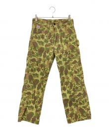 GROVERS（グローバーズ）の古着「ペインターパンツ」｜グリーン×ブラウン