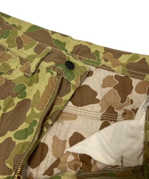 GROVERS（グローバーズ）GROVERS (グローバーズ) ペインターパンツ グリーン×ブラウン サイズ:31の古着・服飾アイテム