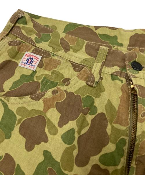 GROVERS（グローバーズ）GROVERS (グローバーズ) ペインターパンツ グリーン×ブラウン サイズ:31の古着・服飾アイテム