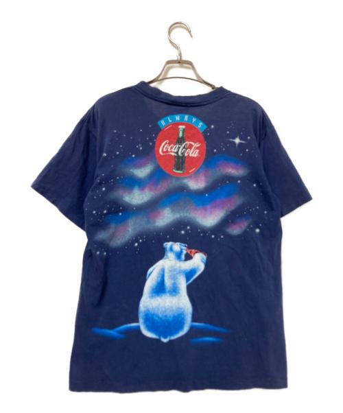 COKE（コーク）COKE (コーク) プリントTシャツ ネイビー サイズ:Mの古着・服飾アイテム
