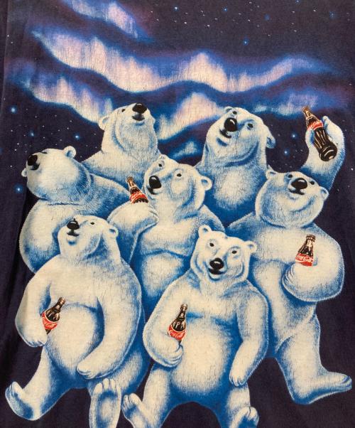 COKE（コーク）COKE (コーク) プリントTシャツ ネイビー サイズ:Mの古着・服飾アイテム