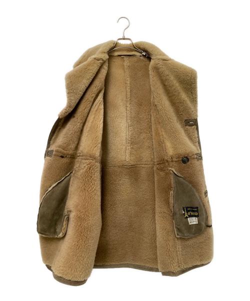 O'NED（オーネッド）O'NED (オーネッド) ムートンコート ブラウン サイズ:52の古着・服飾アイテム