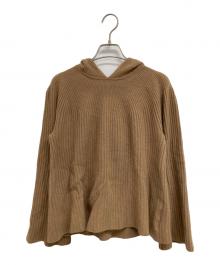 theory（セオリー）の古着「ウールカシミアニットパーカー」｜キャメル