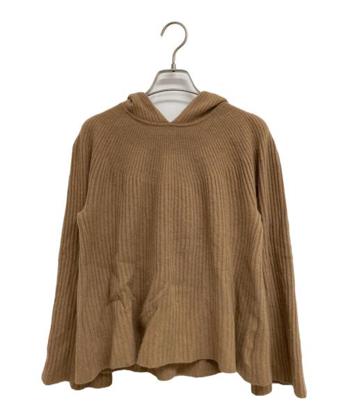 theory（セオリー）theory (セオリー) ウールカシミアニットパーカー キャメル サイズ:Sの古着・服飾アイテム