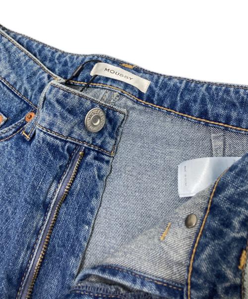moussy（マウジー）moussy (マウジー) LAYERED WIDE STRAIGHT デニム インディゴ サイズ:2 未使用品の古着・服飾アイテム