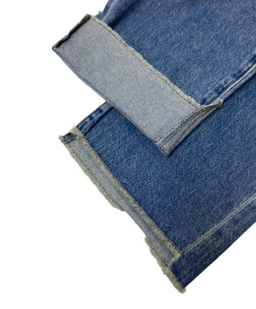 moussy（マウジー）moussy (マウジー) LAYERED WIDE STRAIGHT デニム インディゴ サイズ:2 未使用品の古着・服飾アイテム