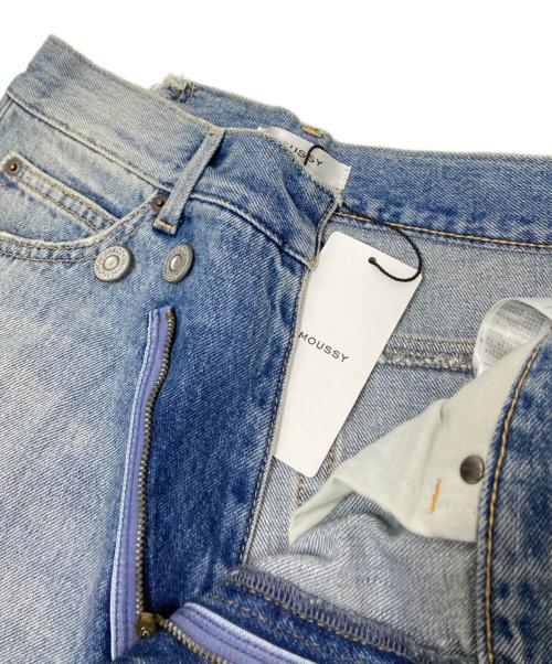 moussy（マウジー）moussy (マウジー) CROSS WAIST WIDE STRAIGHT インディゴ サイズ:2 未使用品の古着・服飾アイテム