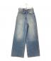moussy（マウジー）の古着「CROSS WAIST WIDE STRAIGHT」｜インディゴ