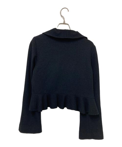 M'S GRACY（エムズグレイシー）M'S GRACY (エムズグレイシー) フリル ジャケット ブラック サイズ:38の古着・服飾アイテム