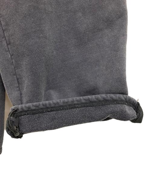 Présente（プレゾント）Présente (プレゾント) GARMENT DYED SIDE ZIP SWEAT PANTS ブラック サイズ:Lの古着・服飾アイテム