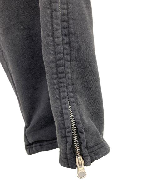 Présente（プレゾント）Présente (プレゾント) GARMENT DYED SIDE ZIP SWEAT PANTS ブラック サイズ:Lの古着・服飾アイテム