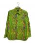 Needles（ニードルズ）の古着「マルチカラー 総プリント ワークシャツ」｜グリーン