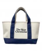 The Skirt Chronicles×SLOBE IENAスカート クロニクルズ×スローブ イエナ）の古着「キャンバスミニトートバッグ」｜アイボリー×ネイビー