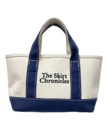 The Skirt Chronicles×SLOBE IENA（スカート クロニクルズ×スローブ イエナ）の古着「キャンバスミニトートバッグ」｜アイボリー×ネイビー