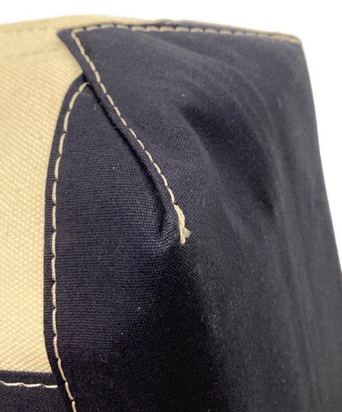 The Skirt Chronicles（スカート クロニクルズ）The Skirt Chronicles (スカート クロニクルズ) SLOBE IENA (スローブ イエナ) キャンバスミニトートバッグ アイボリー×ネイビー サイズ:下記参照の古着・服飾アイテム