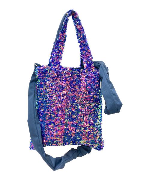 Uhr（ウーア）Uhr (ウーア) Spangle Mini ショルダーバッグ ブルー×ピンク サイズ:下記参照の古着・服飾アイテム