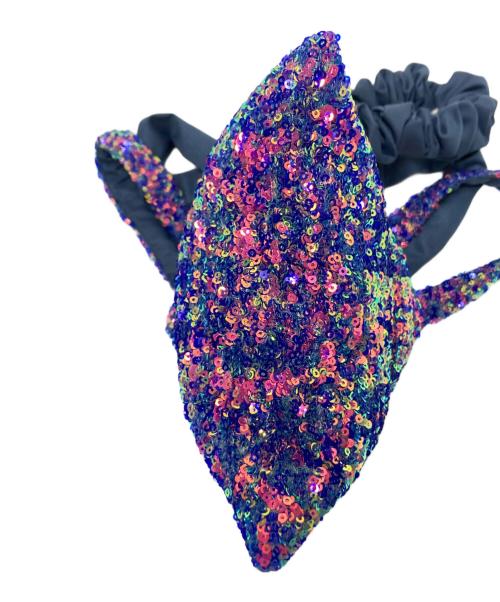 Uhr（ウーア）Uhr (ウーア) Spangle Mini ショルダーバッグ ブルー×ピンク サイズ:下記参照の古着・服飾アイテム