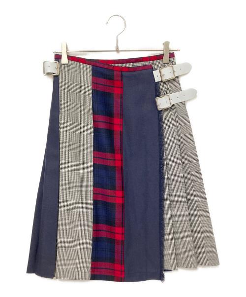 O'NEIL OF DUBLIN（オニールオブダブリン）O'NEIL OF DUBLIN (オニールオブダブリン) キルトスカート グレー×レッド サイズ:US:6の古着・服飾アイテム