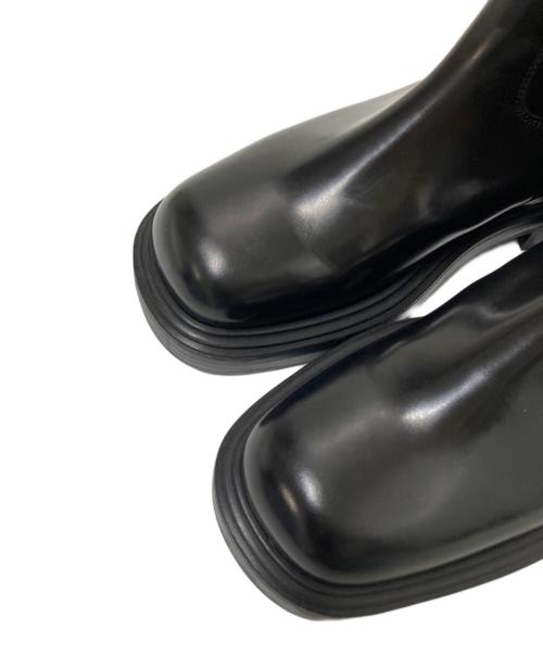 Ferragamo（フェラガモ）Ferragamo (フェラガモ) SIDE ZIP BOOTS ブラック サイズ:6 1/2の古着・服飾アイテム