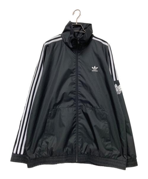 adidas（アディダス）adidas (アディダス) ジップアップジャケット ブラック サイズ:2XOの古着・服飾アイテム
