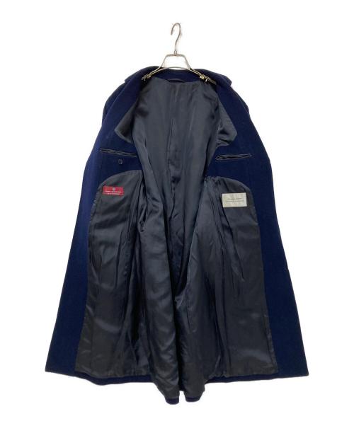 UNIVERSAL LANGUAGE（ユニバーサルランゲージ）UNIVERSAL LANGUAGE (ユニバーサルランゲージ) ウールカシミヤチェスターコート ネイビー サイズ:LLの古着・服飾アイテム