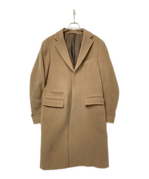 UNIVERSAL LANGUAGE（ユニバーサルランゲージ）UNIVERSAL LANGUAGE (ユニバーサルランゲージ) ウールカシミヤチェスターコート キャメル サイズ:LLの古着・服飾アイテム