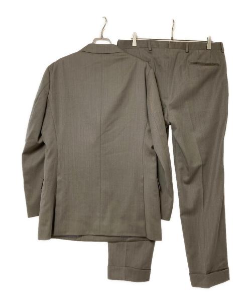 UNIVERSAL LANGUAGE（ユニバーサルランゲージ）UNIVERSAL LANGUAGE (ユニバーサルランゲージ) ダブルブレストセットアップスーツ ベージュ サイズ:JKT:50-6D/PT:91の古着・服飾アイテム