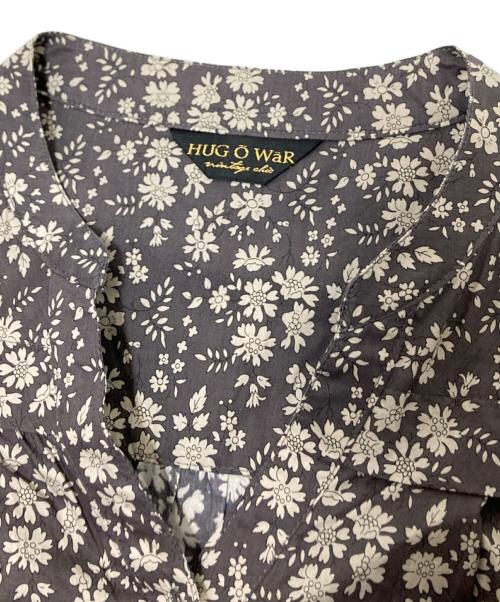 Hug O'War（ハグオーワー）Hug O'War (ハグオーワー) 花柄ワンピース グレー×ベージュ サイズ:２の古着・服飾アイテム