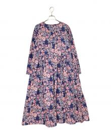 TSUHARU by samansa Mos2（ツハル バイ サマンサモスモス）の古着「リバティワンピース」｜ネイビー×ピンク