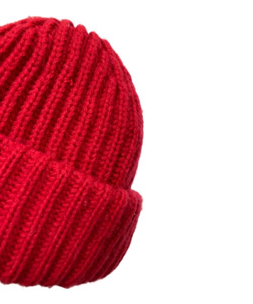 SUPREME（シュプリーム）SUPREME (シュプリーム) CLASSIC LOGO CHUNKY RIBBED BEANIE レッド サイズ:下記参照の古着・服飾アイテム